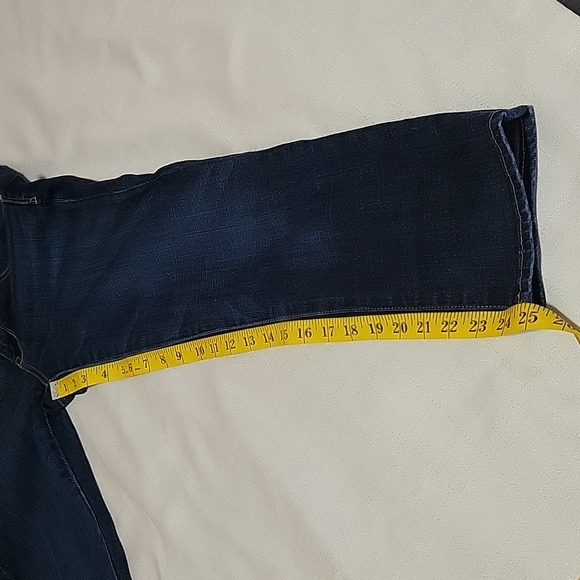 American Eagle Artist crop dark wash mid rise women's size 6 - Picture 4 of 7